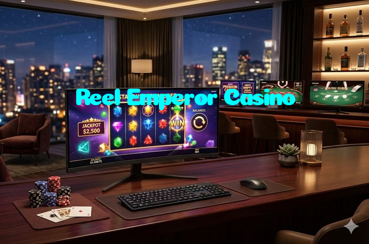 Reel Emperor Casino casino presented on mobile device in Pakistan with slots and live games